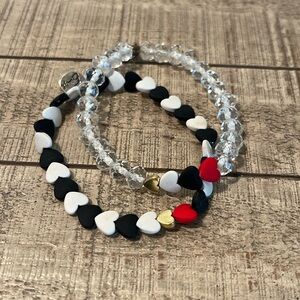 Erimish 2 bracelets hearts
